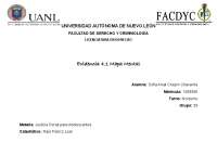 MAPA CONCEPTUAL SOBRE JUSTICIA PENAL PARA ADOLESCENTES