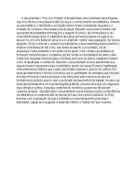 Resumo do documentario Joy of Stats