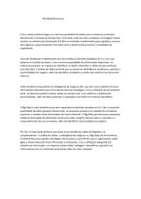 tecnologia e a enorme quantidade de dados
