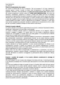 DOMANDE DI ESAME ORGANIZZAZIONE E COMUNICAZIONE EVENTI