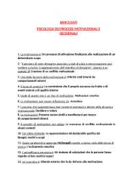 Psicologia dei processi motivazionali e decisionali - L-24