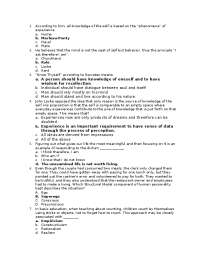 Reviewer about The subject Understanding the self.