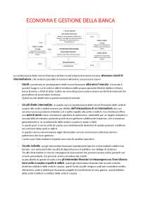 Dispensa completa di Economia e gestione della banca, Federica Poli UCSC anno 2022/2023