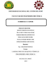 TURVINAS A VAPOR MAQUINAS TERMICAS