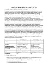 Programmazione e controllo