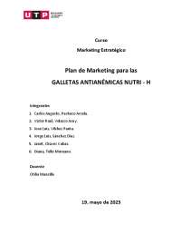 Plan de Mktg Estratégico