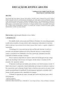 Paper EJA educação de jovens e adultos