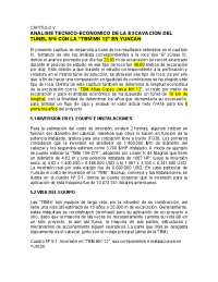 Análisis Técnico-Económico de la Excavación del Túnel Nº4 con la “TBM MK 12” en Yuncán