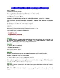 Ley orgánica de los tribunales agrarios