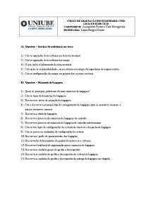projeto aeroprto, PISTA DE AROPORTO, BAGAGEM CHECK IN