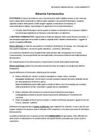 Appunti di botanica farmaceutica
