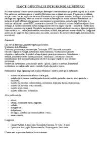 Piante officinali e integratori alimentari