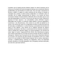 Regulación de los cobros excesivos de las clínicas en Perú durante emergencias