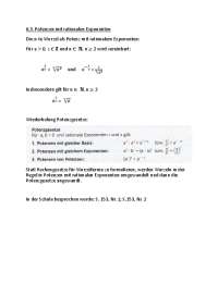 Potenzen mit rationalen ExponenteN