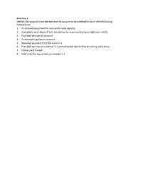 Accounting Exercises: Debits and Credits - Prof. Ali