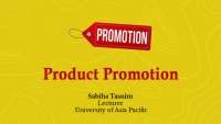 On Product Promotions