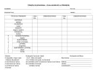 Evaluación de la prensión en terapia ocupacional