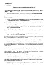 Procesos psicológicos básicos condicionamiento clásico y operante