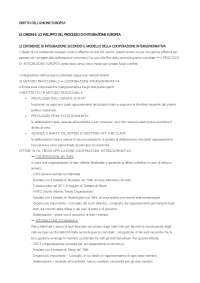 Diritto europeo fino a competenza pregiudiziale