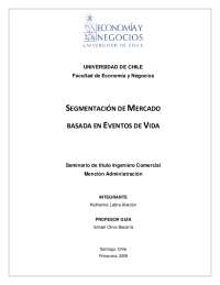 Tesis de segmentación de mercado para marketing