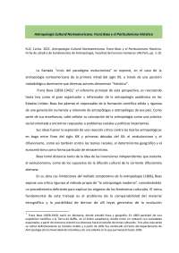 Franz Boas y el Particularismo Histórico