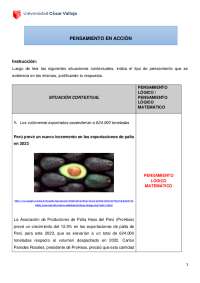Análisis de Pensamiento Lógico y Matemático en Situaciones Contextuales - Prof. Medina Vés