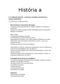 6- A civilização industrial – economia e sociedade; nacionalismos e choques imperialistas