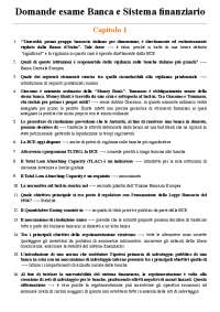 158 domande d'esame banca e sistema finanziario