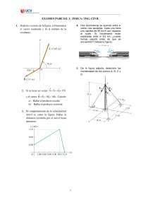 Examen parcial de Física para Ingeniería Civil
