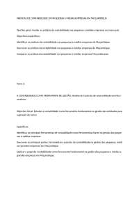 Práticas de Contabilidade em Pequenas e Médias Empresas em Moçambique