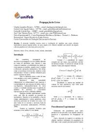 Relatório Propagação de Erros