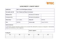 Business and the Business Environment(5032)