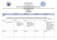 MELC-Based Budget of Lesson for Filipino 7