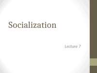 Socialization: The Key to Human Personality Development