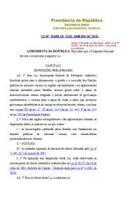 Lei 13.089/2015 (Estatuto das Metrópoles) comentada
