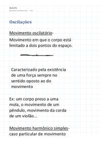 Aula de oscilações, ondas e optica