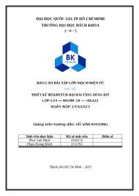 bài tập thiết kế mạch điện tử