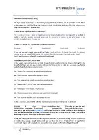 english conditional types