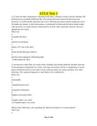 ATLS TEST 1 ( LATEST COMPLETE QUESTIONS AND ANSWERS WITH SOLUTIONS)
