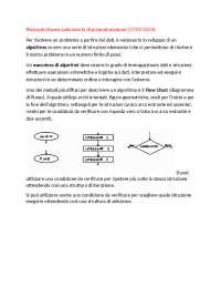 Riassunto laboratorio di programmazione