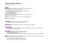Resumo de Psicanálise - Primeira Tópica