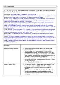 Unit 2: Development - Global Politics HL & SL