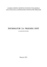 Zbirka zadataka za prijemni ispit VISER