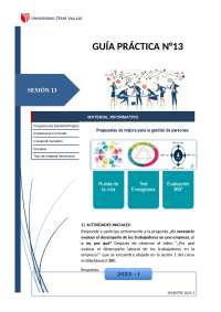 Modelamiento de Propuestas de Mejora para Gestión de Personas