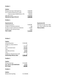 Activity 6 Retained Earnings