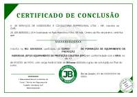 Modelo de certificado NR06