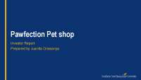 Pet shop presentation