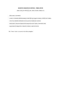 BACKUP DE ARQUIVOS DE SISTEMA – PAINEL 18i-MB