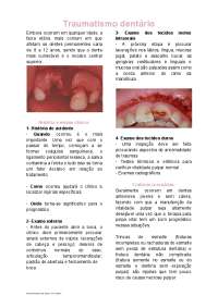 Traumatismo dentário