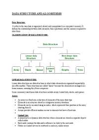 Data Structures and Algorithms Module 01 PART-01